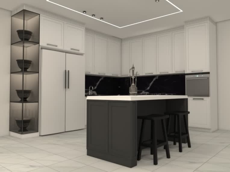 طراحی کابینت وآشپزخانه وپذیرایی ونشیمن