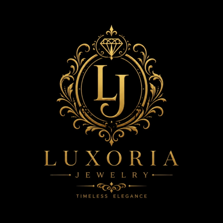 طراحی لوگو لوکس و کلاسیک برای برند جواهرات LUXORIA
