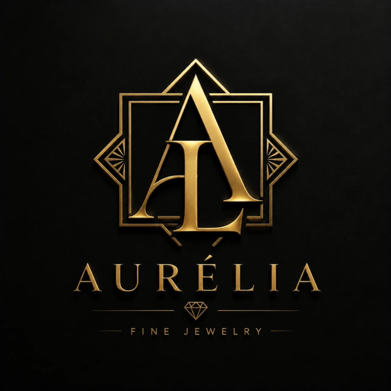 طراحی مونوگرام لوکس و نشان تجاری برند جواهرات AURÉLIA