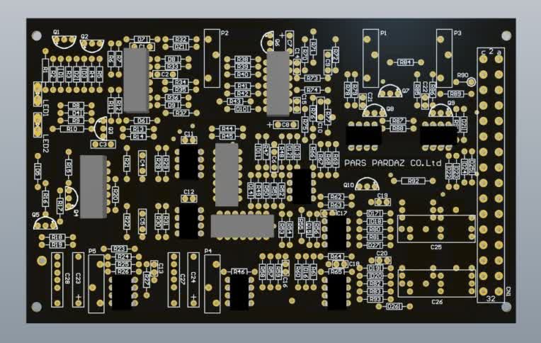 مهندسی معکوس برد 2 لایه SMU board