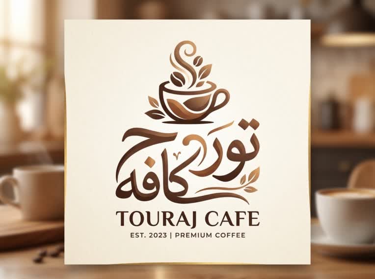 طراحی لوگو برای کافه با نام کافه تورج