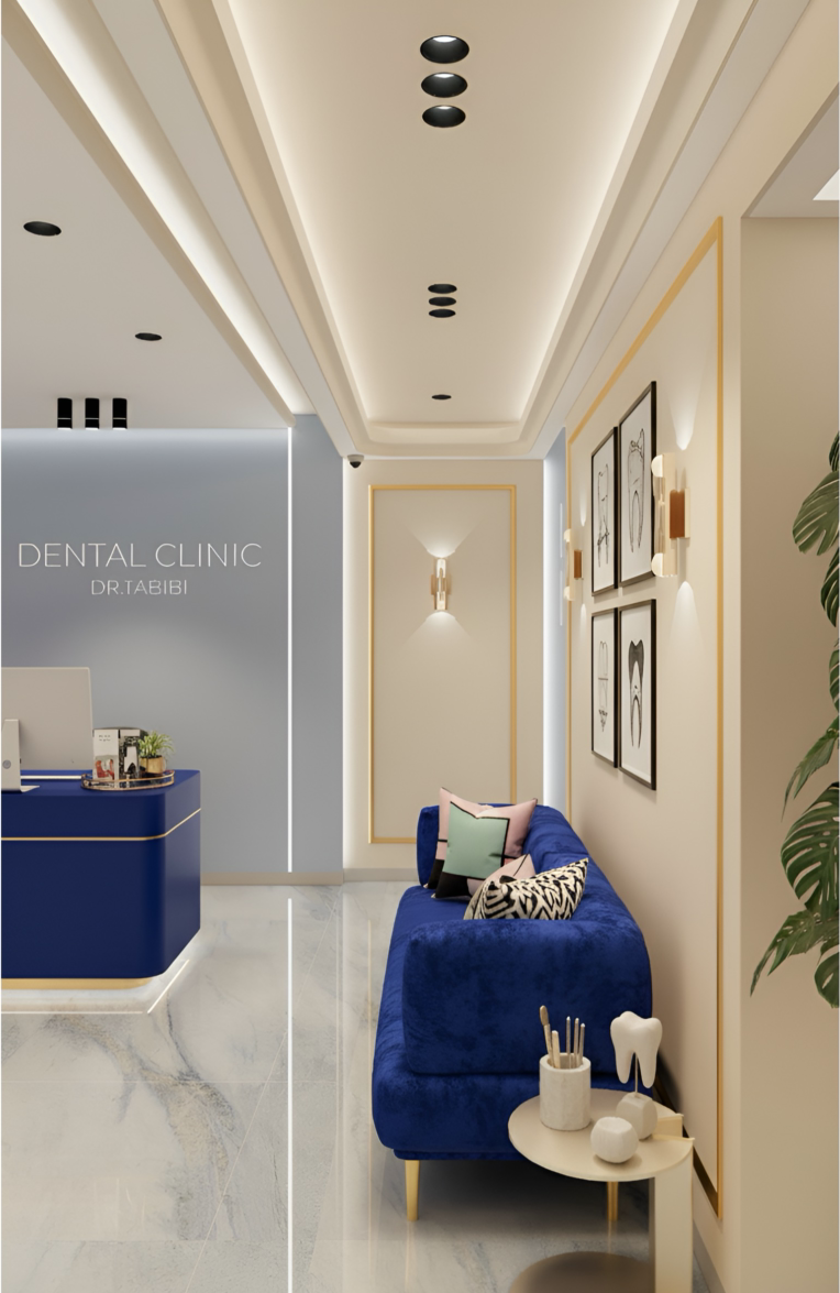 پروژه طراحی داخلی مطب دندانپزشکی