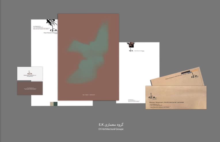 طراحی کامل ست اداری گروه معماری EK