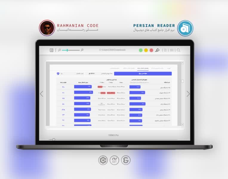 نرم افزار مطالعه کتاب الکترنیک با قابلیت تبدیل متن به گفتار