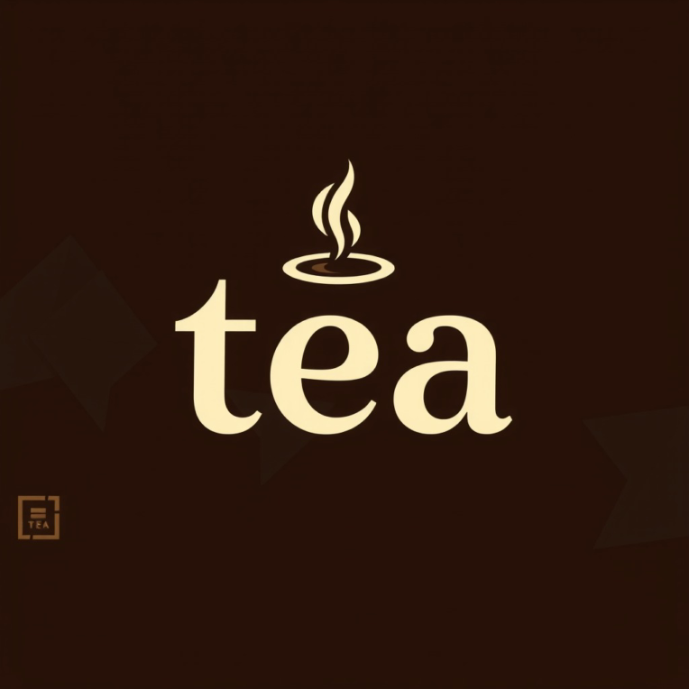 طراحی لوگو برای کافه با اسم tea