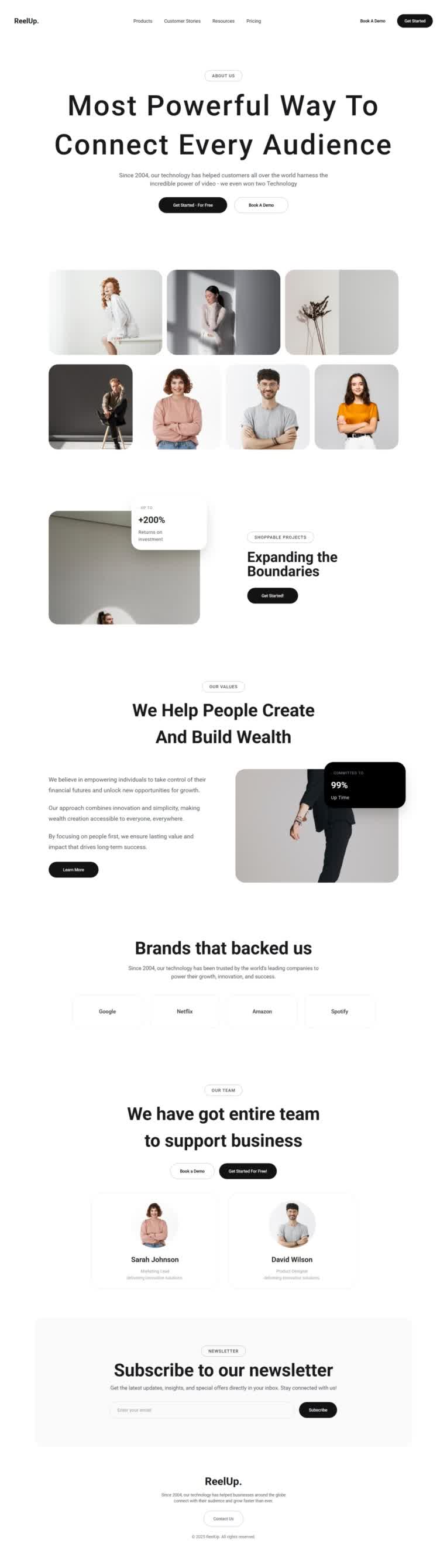 طراحی و توسعه Landing Page شرکتی