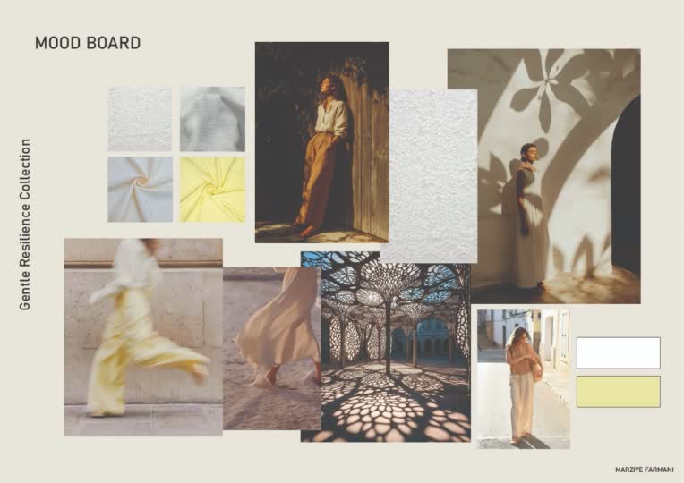 ساخت mood board برای کالکشن فشن