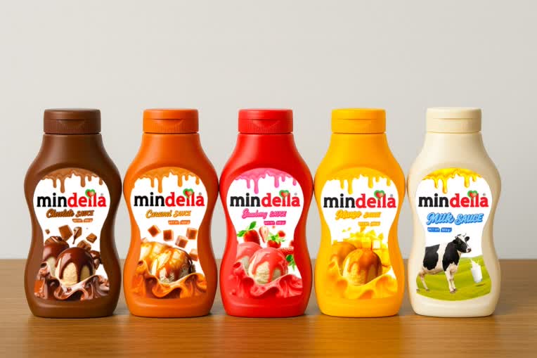 طراحی لیبل محصولات برند MINDELLA