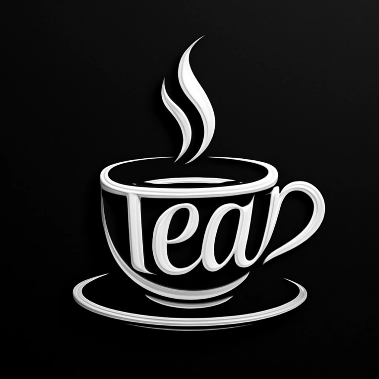 طراحی لوگو شیک و خاص برای کافه tea