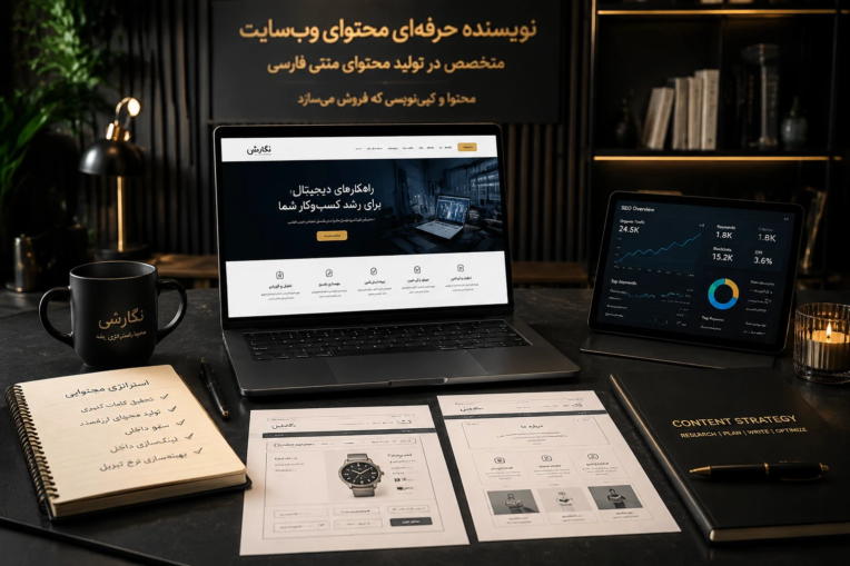 تولید محتوا برای انواع وب سایت ها با موضوعات مختلف و معرفی خدمات و محصولات و رعایت اصول سئو نویسی