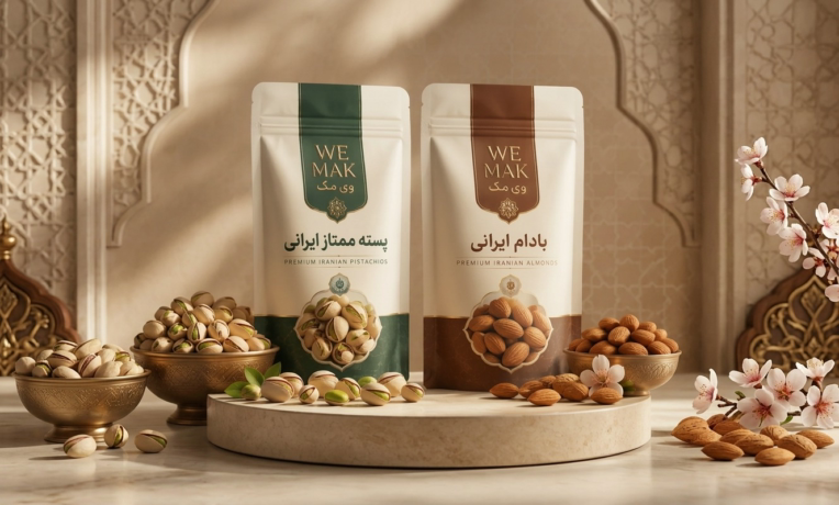 طراحی بسه بندی خشکبار ایرانی وی مک