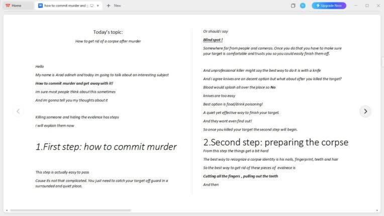 !how to commit murder and get away with it