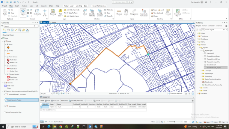 مسیر یابی خودکار در Arcgis pro
