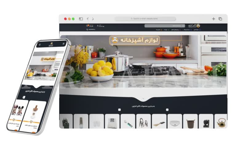 طراحی سایت، سئو و پشتبانی سایت فروشگاه آنلاین بیش از 1000 محصول