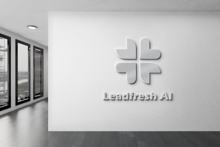 طراحی لوگوی هوش مصنوعی Leadfresh AI