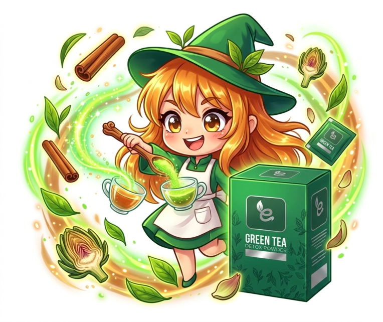 طراحی کاراکتر برای محصول دتاکس