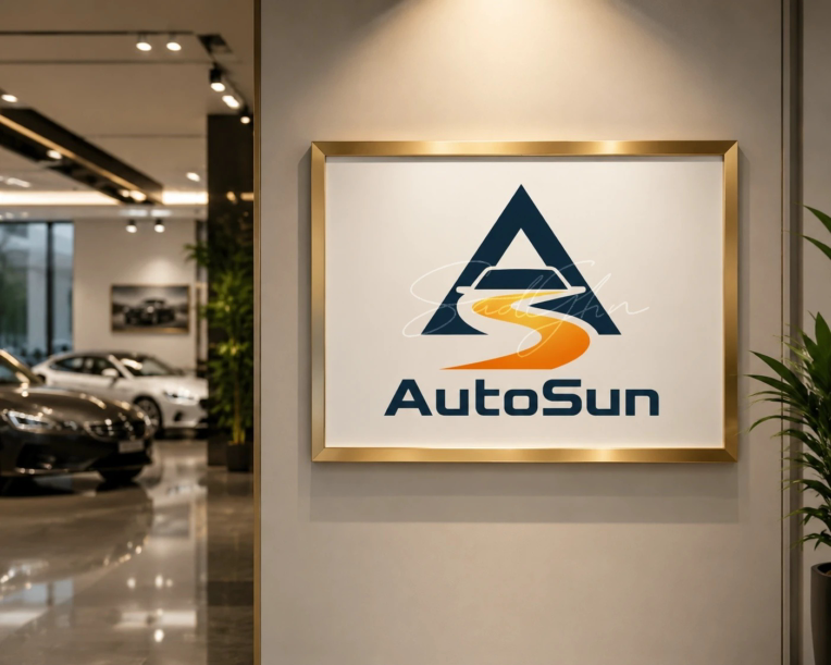 طراحی لوگو نمایشگاه خودرو AutoSun| داستان طراحی بی‌نقص عملکرد و زیبایی‌شناسی