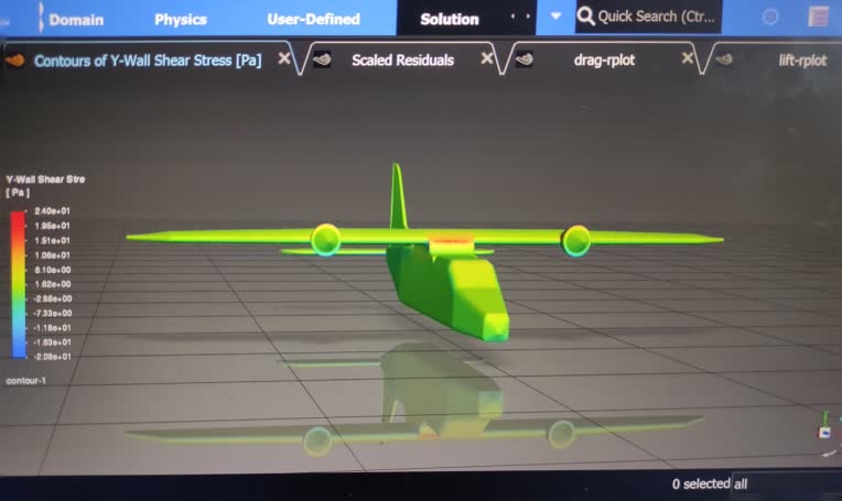 طراحی dornier 238  در solidworks و تحلیل CFD ansys