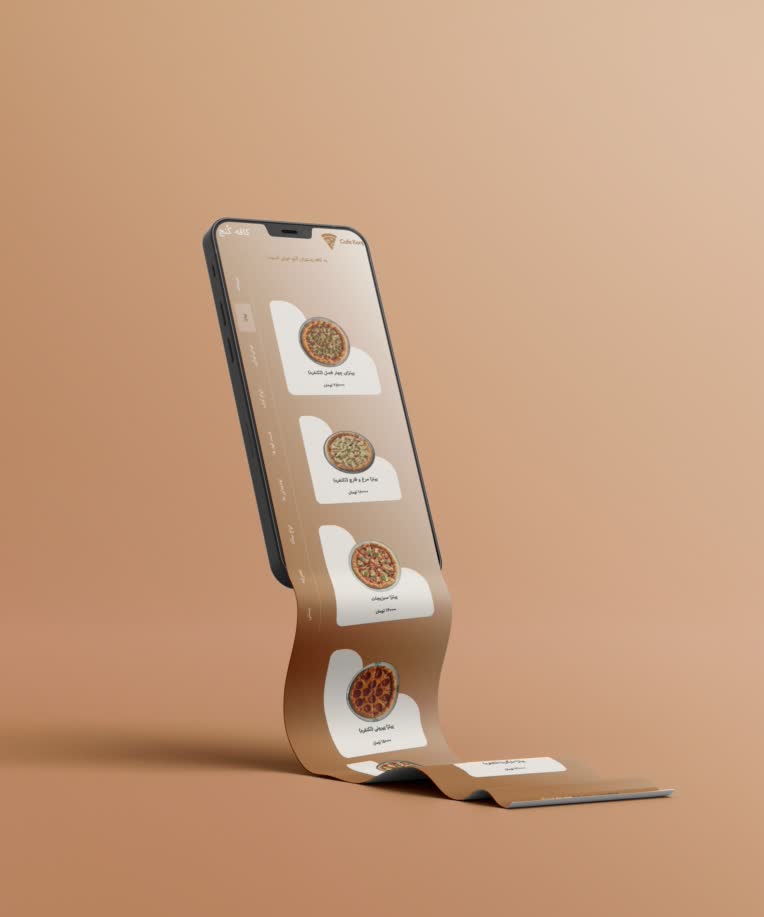 منوی دیجیتالی کافه کنج با  اسکن QR