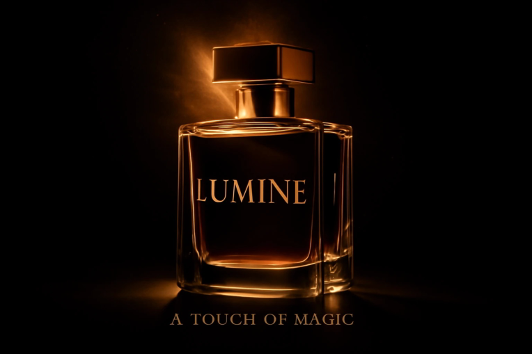 پوستر تبلیغاتی عطر Lumine لوکس کسب و کار