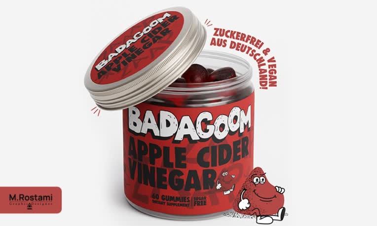 دیزاین لیبل پاستیل Badagoom, مدلسازی محصول