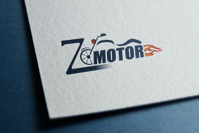 طراحی لوگو فروشگاه موتور Zmotor