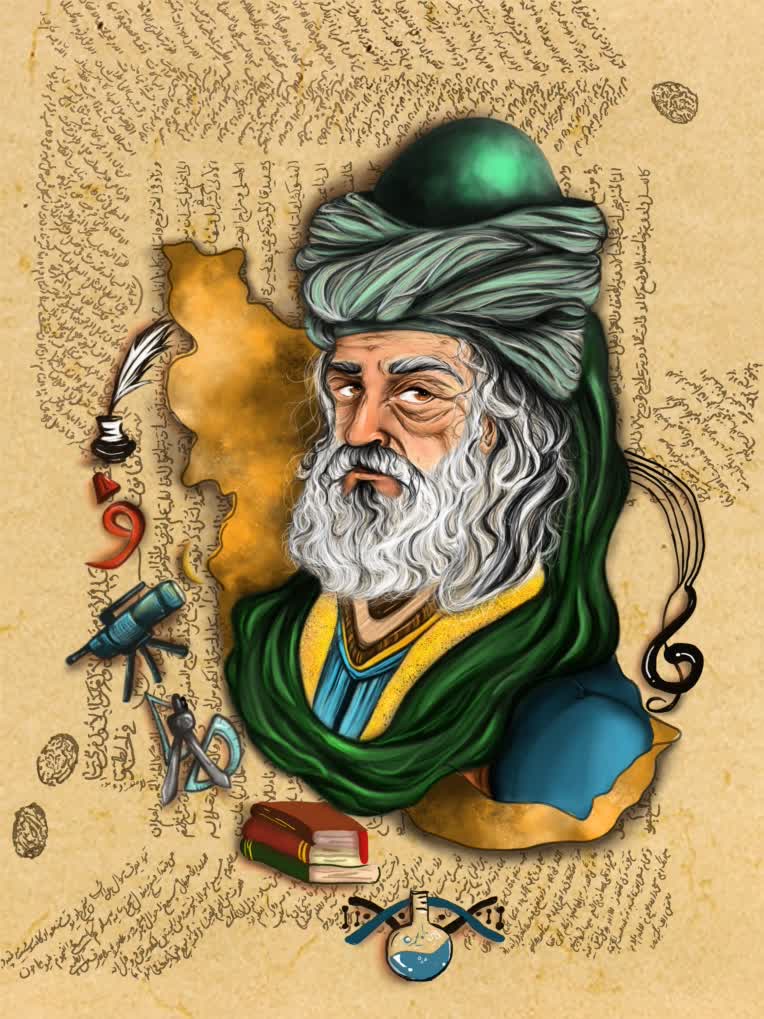طراحی شخصیت حکیم بزرگ ابن سینا