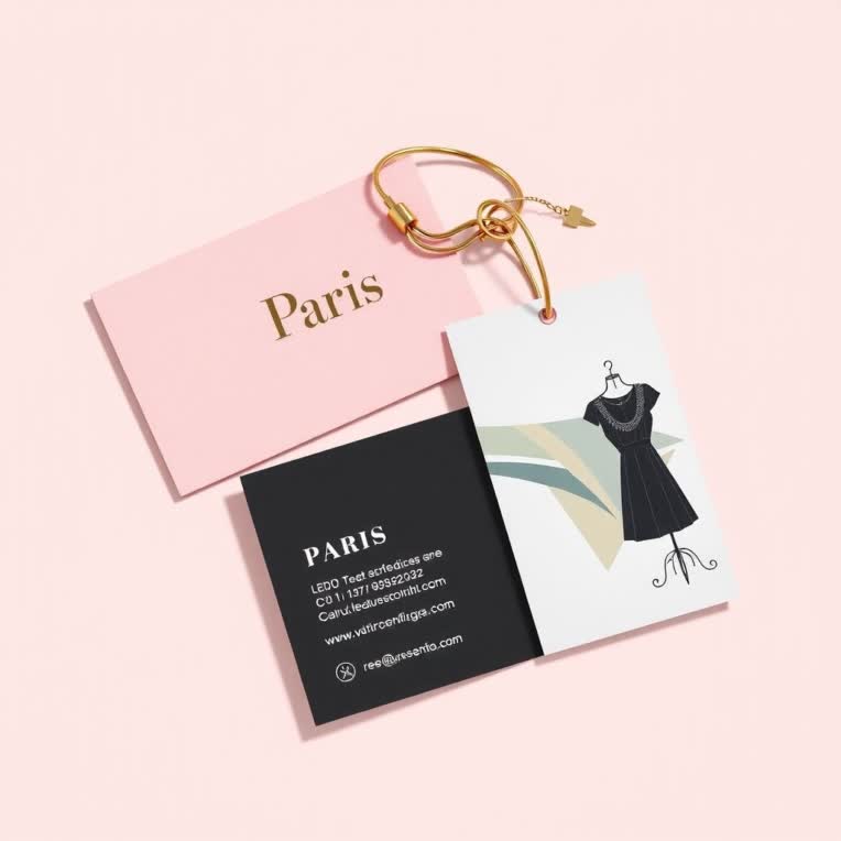 طراحی کارت ویزیت براس فروشگاه لباس