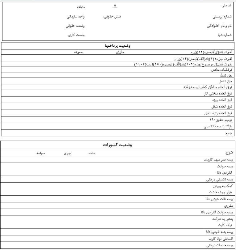 تبدیل فایل پی دی اف فیش حقوقی به ورد قابل اصلاح