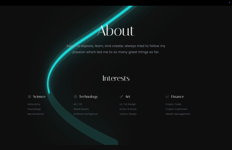 طراحی و توسعه اختصاصی سایت portfolio