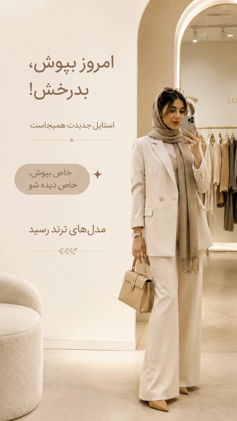 طراحی ودیزاین مدل بروی پوستر،بنر