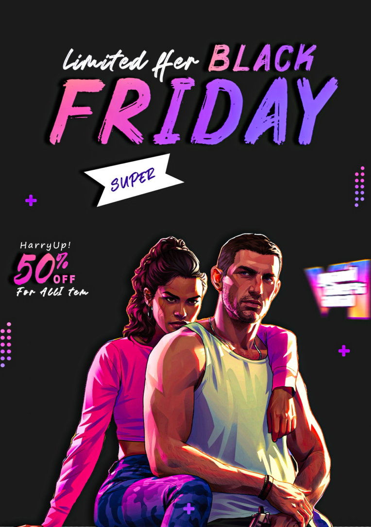 پوستر  فروش گیم برای black friday