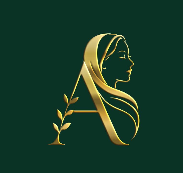 نمونه لوگو مونوگرام+نماد برای برند شال و روسری ( آوانا)