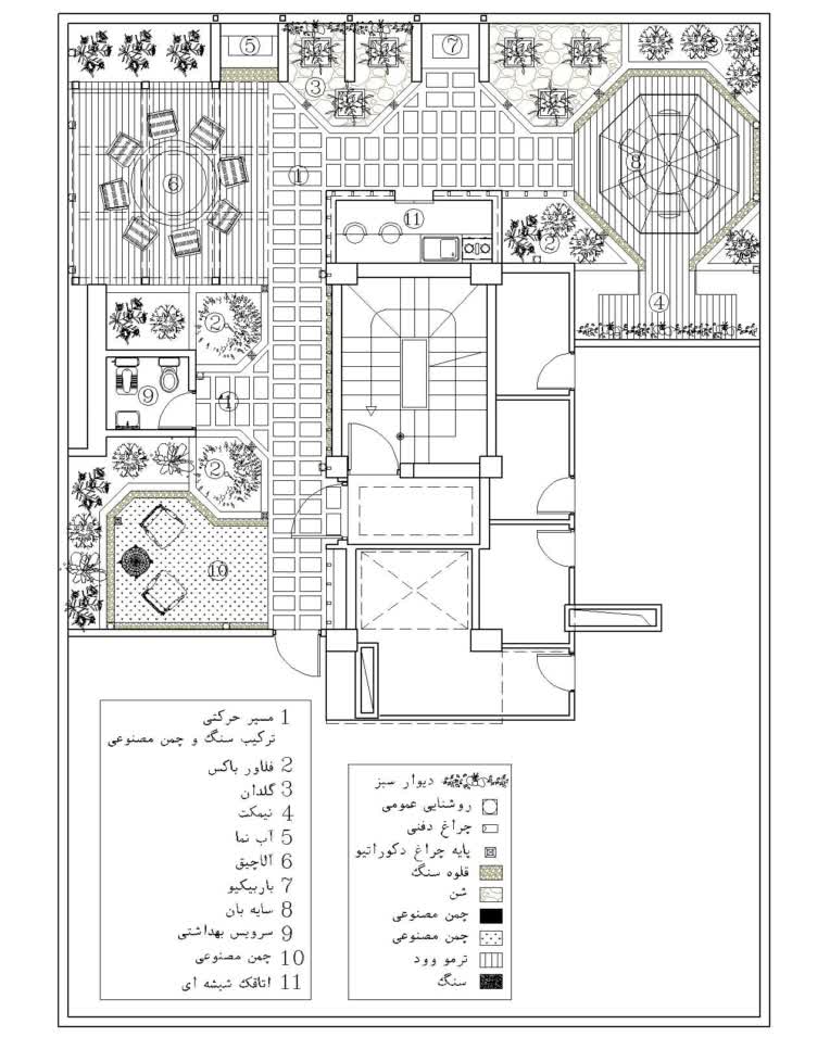 طراحی روف گاردن پروژه آقای رضایی