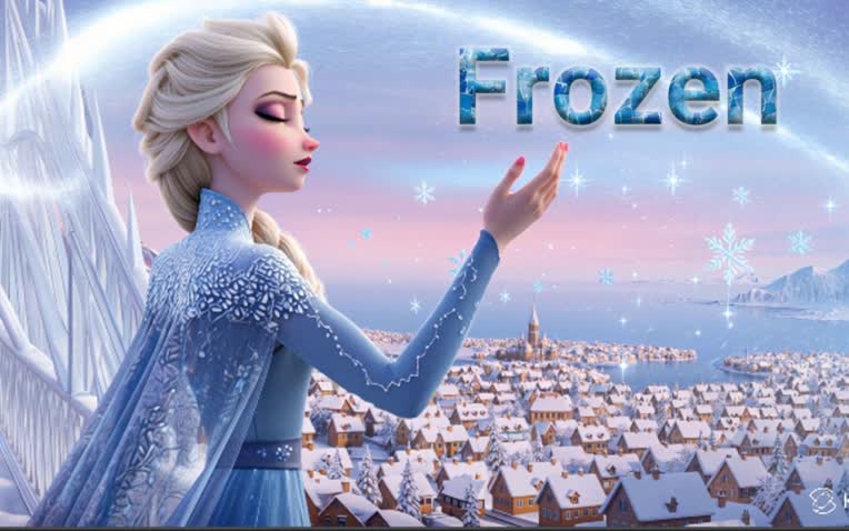 کارتون frozen و موزیک با هوش مصنوعی