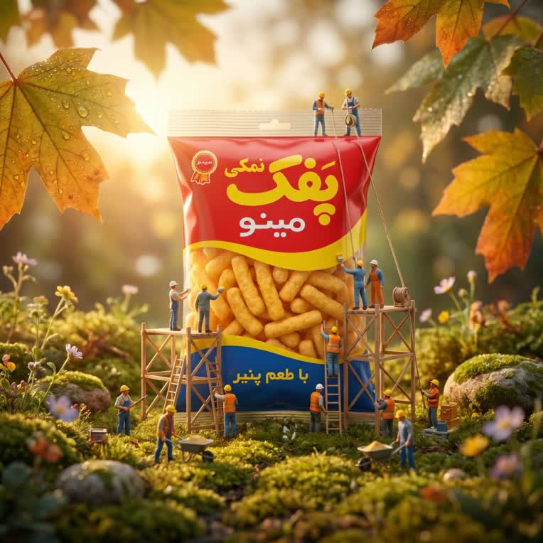 تبلیغ پوفک مینو با Ai هوش مصنوعی