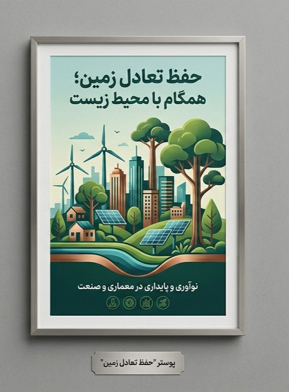 پوستر  تعامل صنعت با محیط زیست