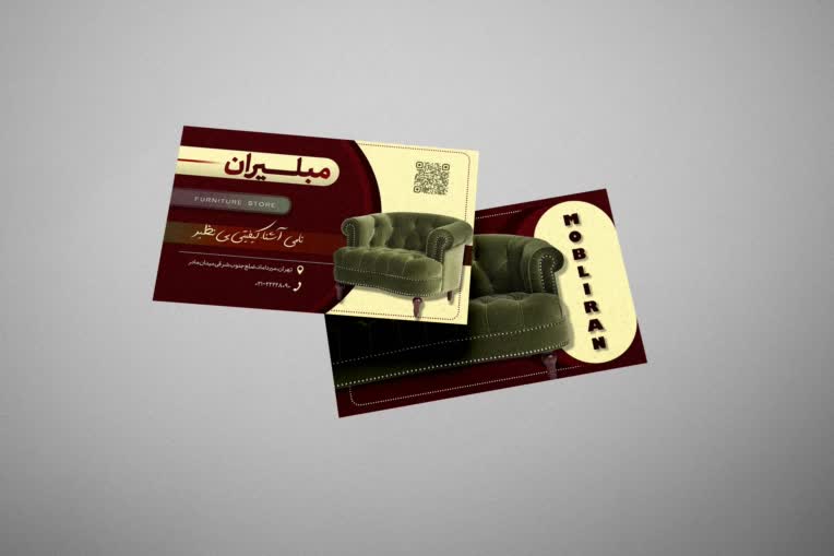 نمونه طراحی و اجرای کارت ویزیت