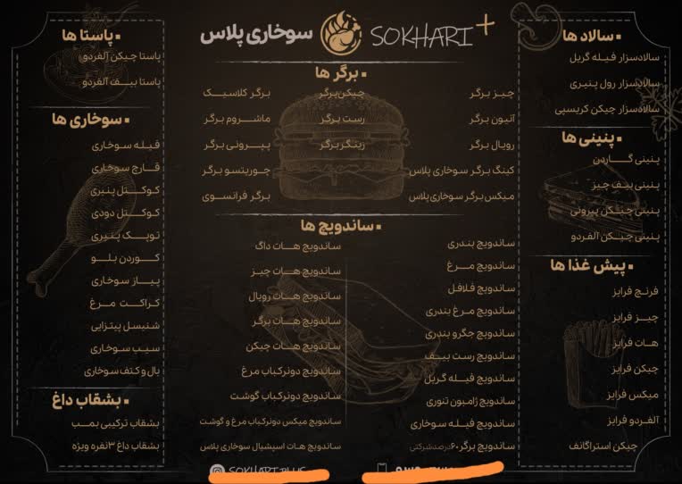 طراحی منو فست فودی با کمترین شرایط و بیشترین بازدهی
