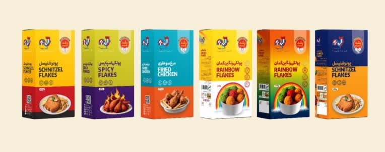 طراحی بسته بندی سوخاری 200 گرم شرکت رشد