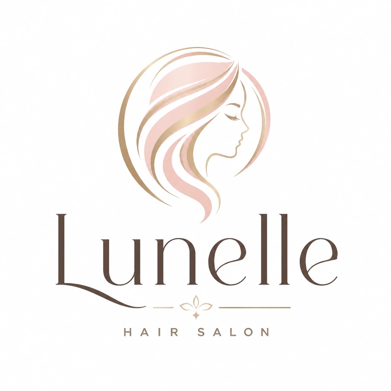 طراحی هویت بصری کامل و لوگو برای سالن زیبایی لونل (Lunelle)