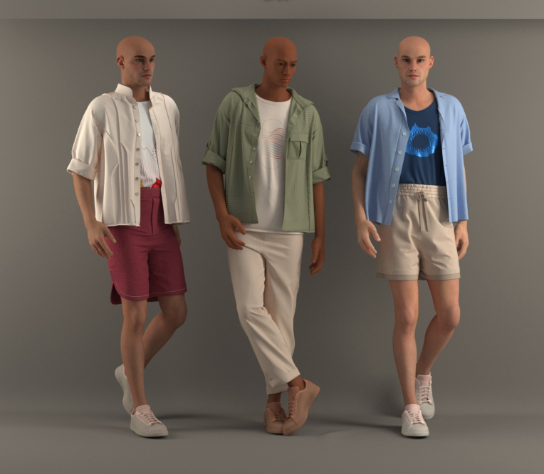 مدلسازی پوشاک مردانه توسط نرم افزار clo3d