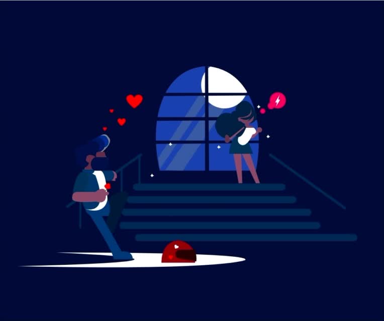 شب و عشق ، نمونه کاری با المان های مجازی