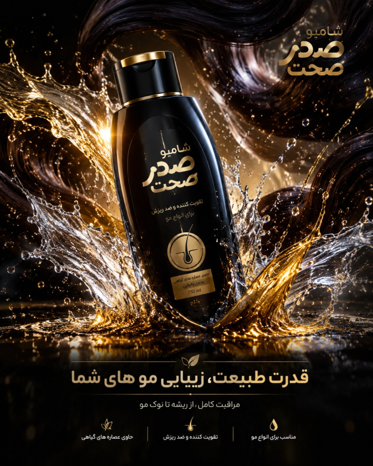 طراحی پوستر تبلیغاتی برای آموزشگاه موسیقی و طراحی پوستر برای فروش شامپو