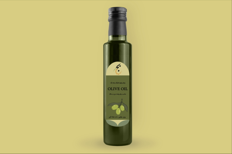 طراحی لیبل و بسته‌بندی روغن زیتون (Olive Oil Packaging Design)