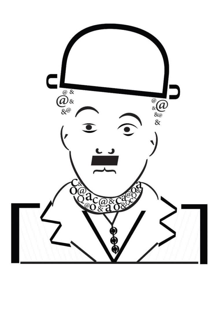 طراحی پرتره تایپوگرافیک و گرافیک هنری (Typographic Portrait Design)