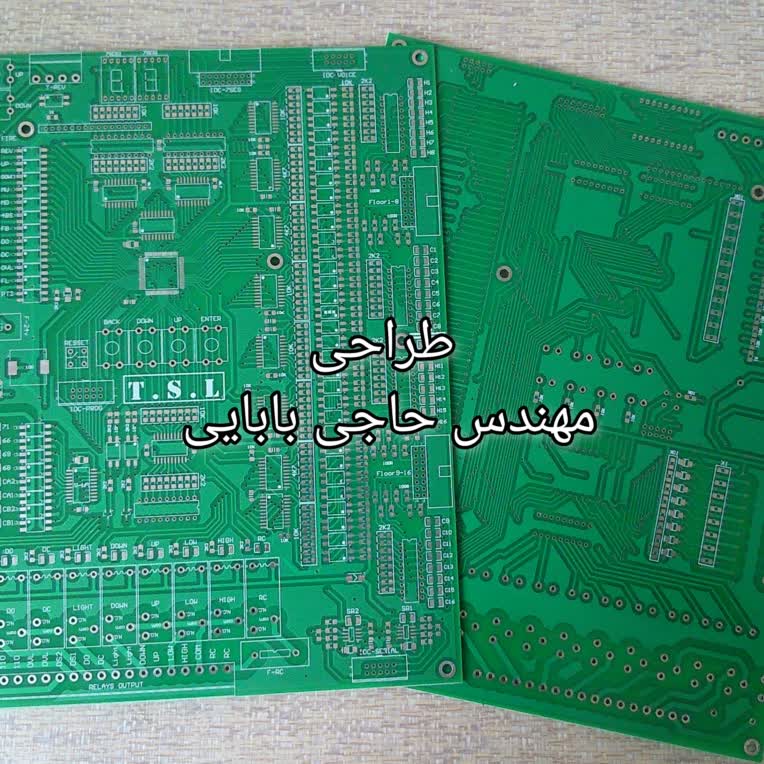 طراحی pcb دولایه صنعتی میکروکنترلری