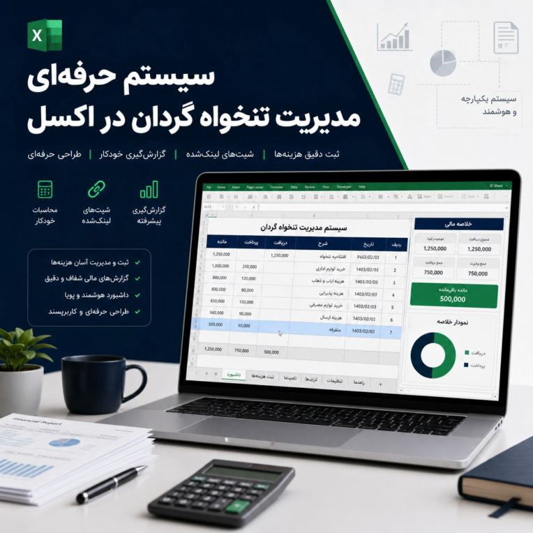 داشبورد جامع و هوشمند مدیریت تنخواه گردان با قابلیت یکپارچه‌سازی خودکار