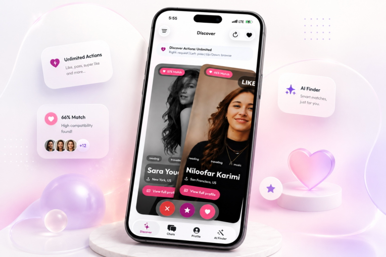 PAIRA - اپلیکیشن دوستیابی (نسخه iOS)