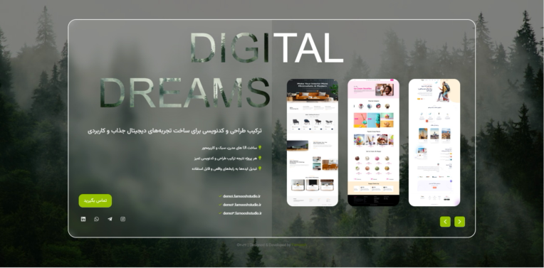 سایت نمونه کار - نمونه پورتفولیو